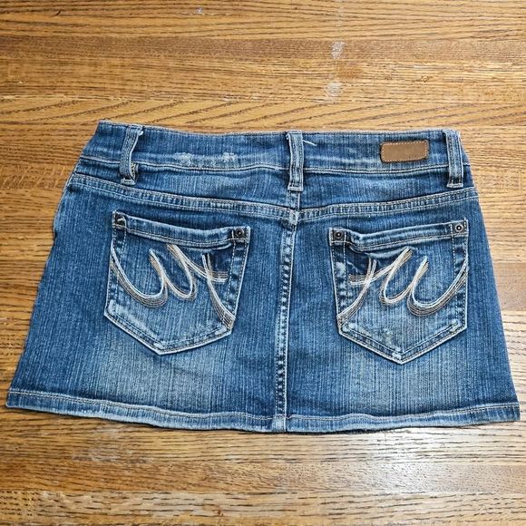 D'aim Jeane It's Different Micro Mini Skirt Womans Size S - Picture 2 of 9